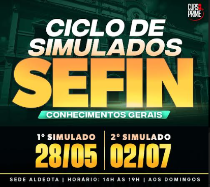 Curso Prime Presencial Ciclo De Simulados Sefin Conhecimentos